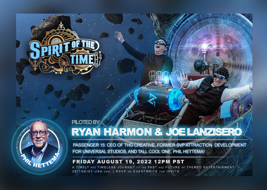 Spirit of the Times monthly Zoomcast by Zeitgeist. Hosted by Ryan Harmon and Joe Lanzisero with Special Guest John Murdy. Friday, Aug 19, 2022. 12pm-1pm PDT. Email Zeitgeist-USA for invite.